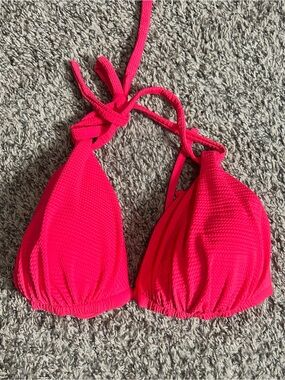 Cupped triangle bikini top